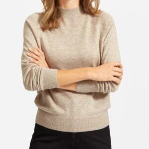 Everlane The Cashmere Raglan Mockneck Oatmeal size XS